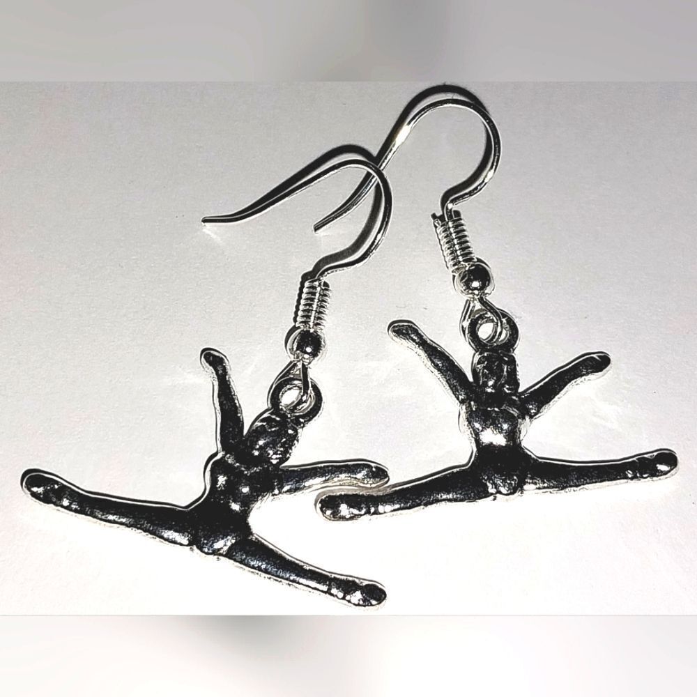 Hand crafted Antique Cheerleader Earrings